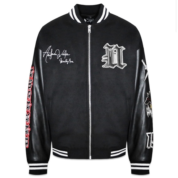 Unknown
Logo embroidered tech varsity jacket - Picture 4 of 9